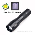 zoom portable powerful tactical flashlight